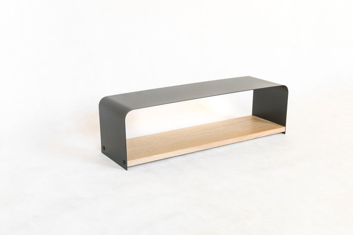 Nowoczesny czarny stojak na buty