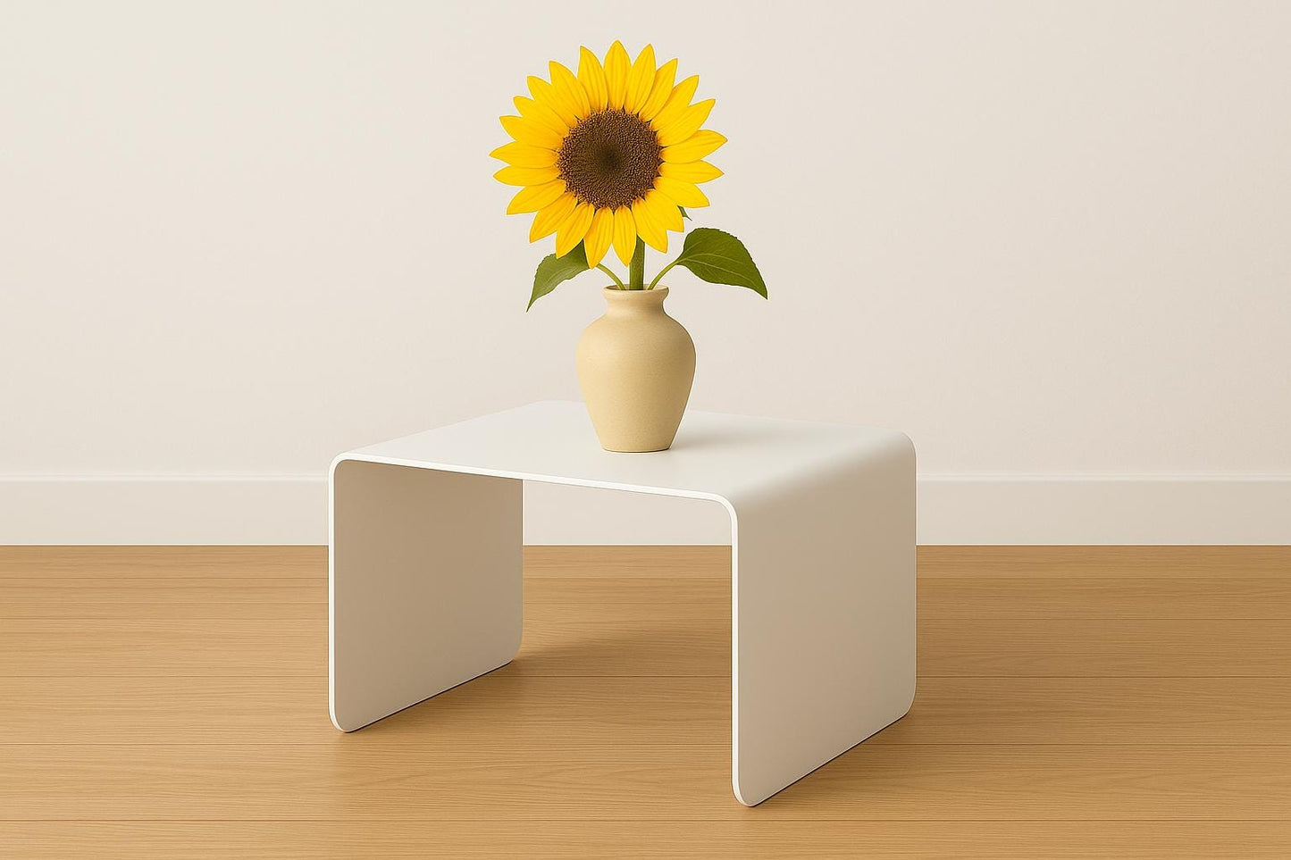 Minimalistyczny metalowy stolik kawowy